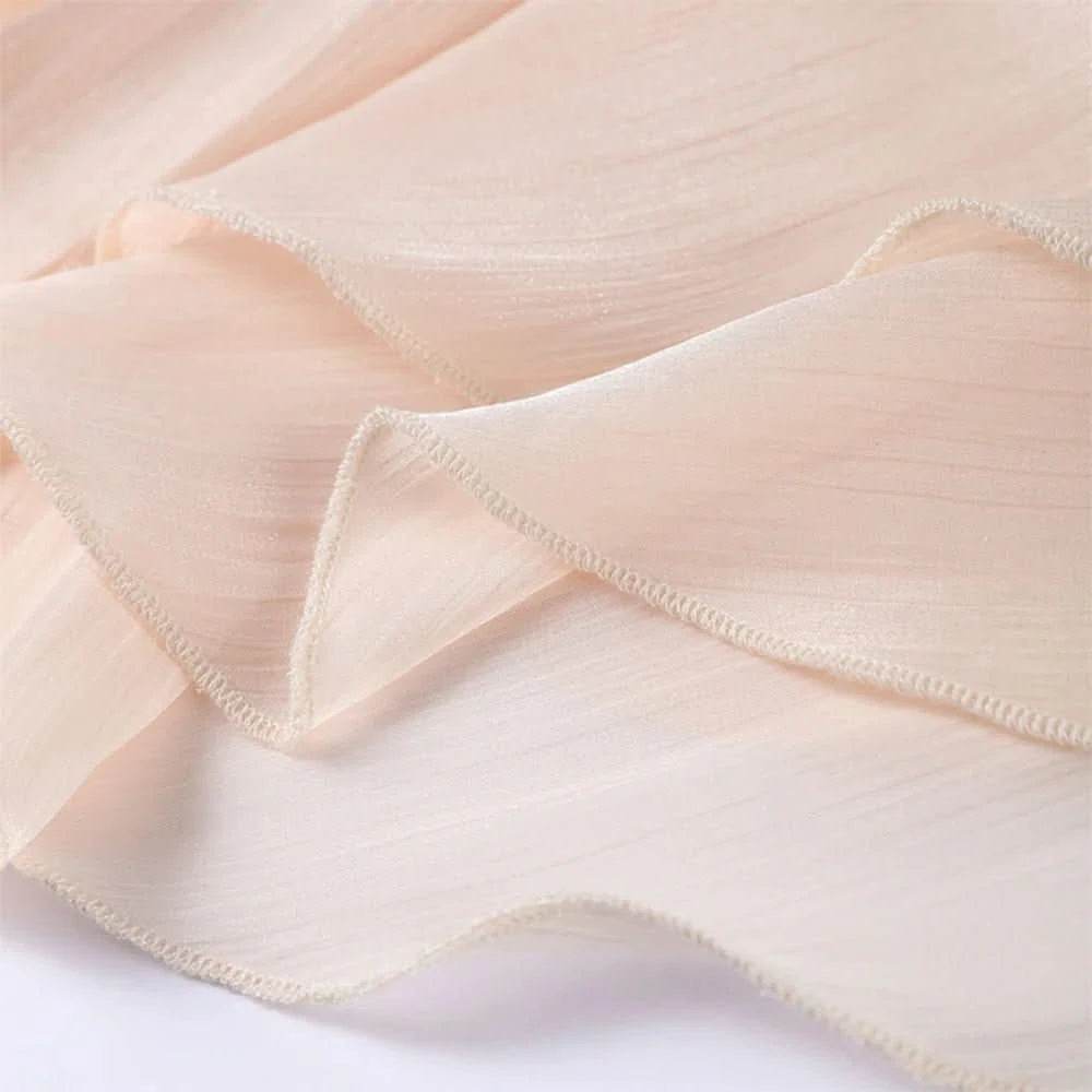 Elegantes Plissee-Kleid mit Gürtel – Chiffon Look für Damen - Miraee Paris