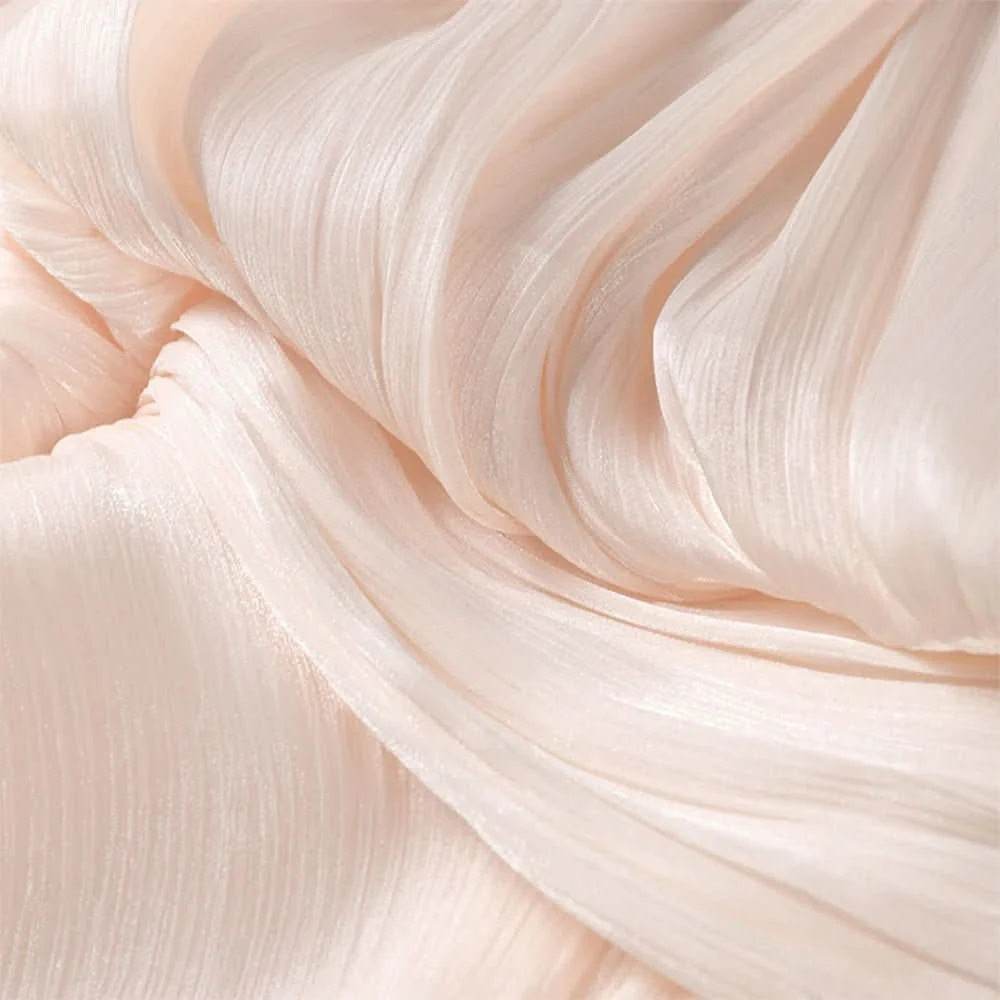 Elegantes Plissee-Kleid mit Gürtel – Chiffon Look für Damen - Miraee Paris