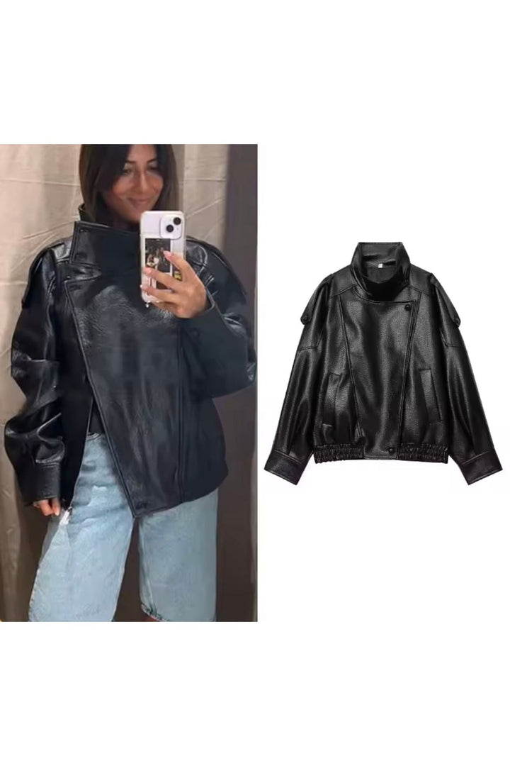 Aurora Biker-Lederjacke – Stylische Damenjacke für jeden Look