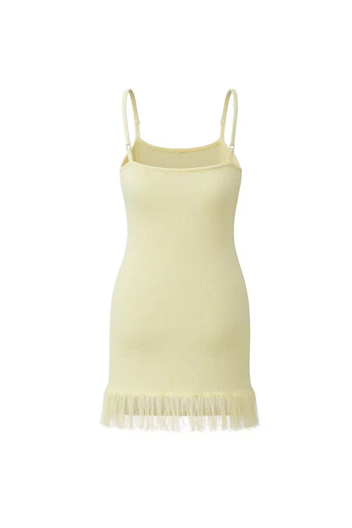 Strickkleid „Stella Mare“ in Lemon Cream