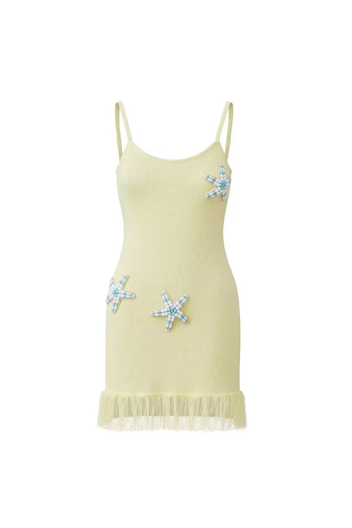 Strickkleid „Stella Mare“ in Lemon Cream