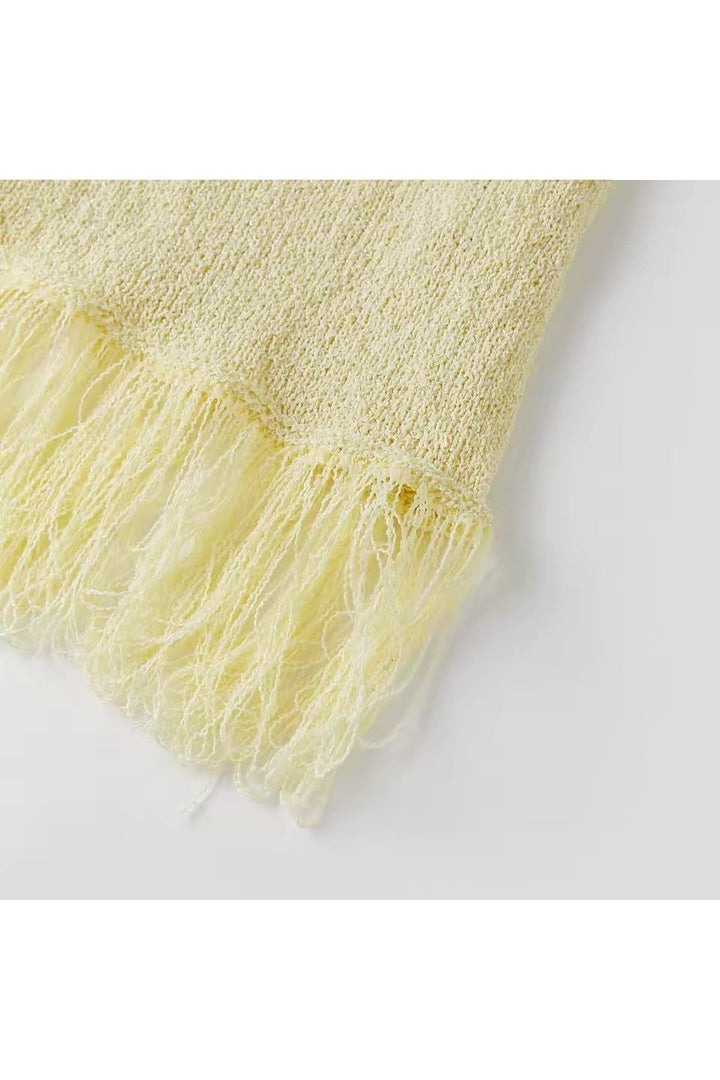 Strickkleid „Stella Mare“ in Lemon Cream