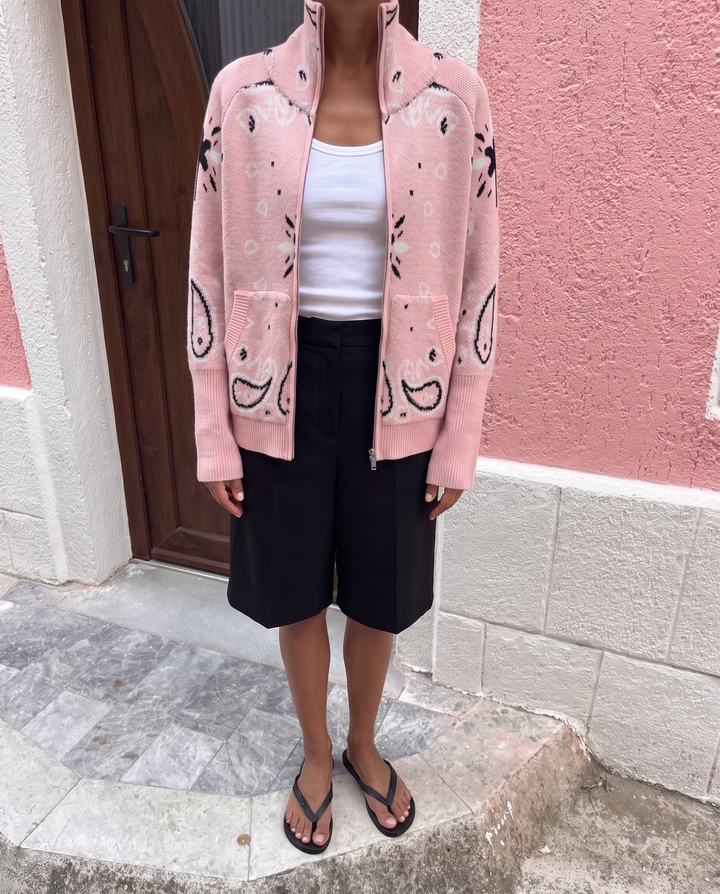 COLETTE – Jacquard-Strickcardigan mit Stehkragen – Produktansicht 16 | MIRAÉE PARIS