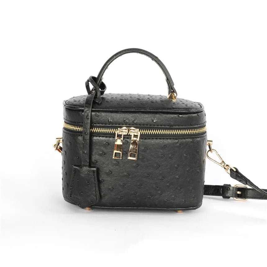 AURÉLIA Emerald Box Bag – Luxuriöse Struktur Handtasche