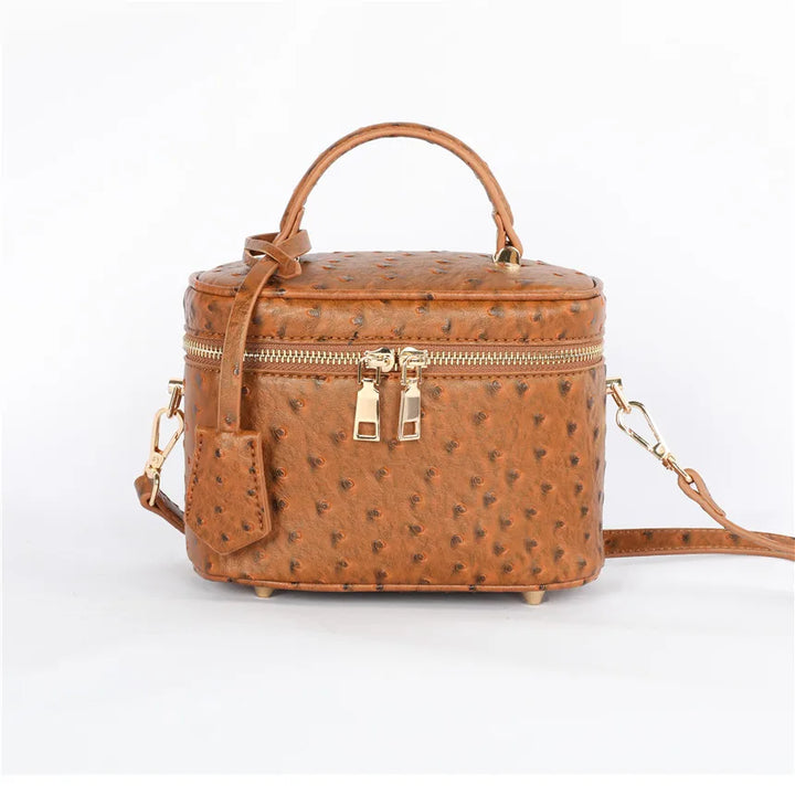 AURÉLIA Emerald Box Bag – Luxuriöse Struktur Handtasche