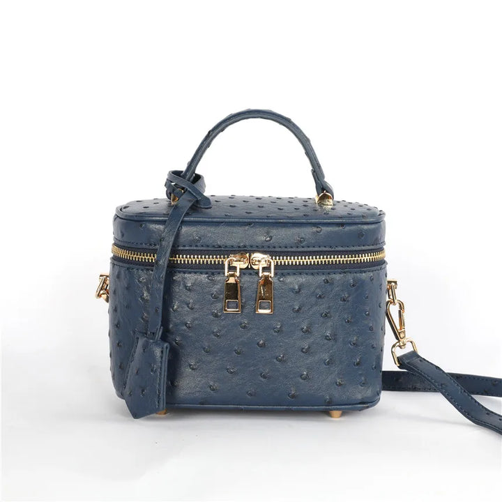 AURÉLIA Emerald Box Bag – Luxuriöse Struktur Handtasche