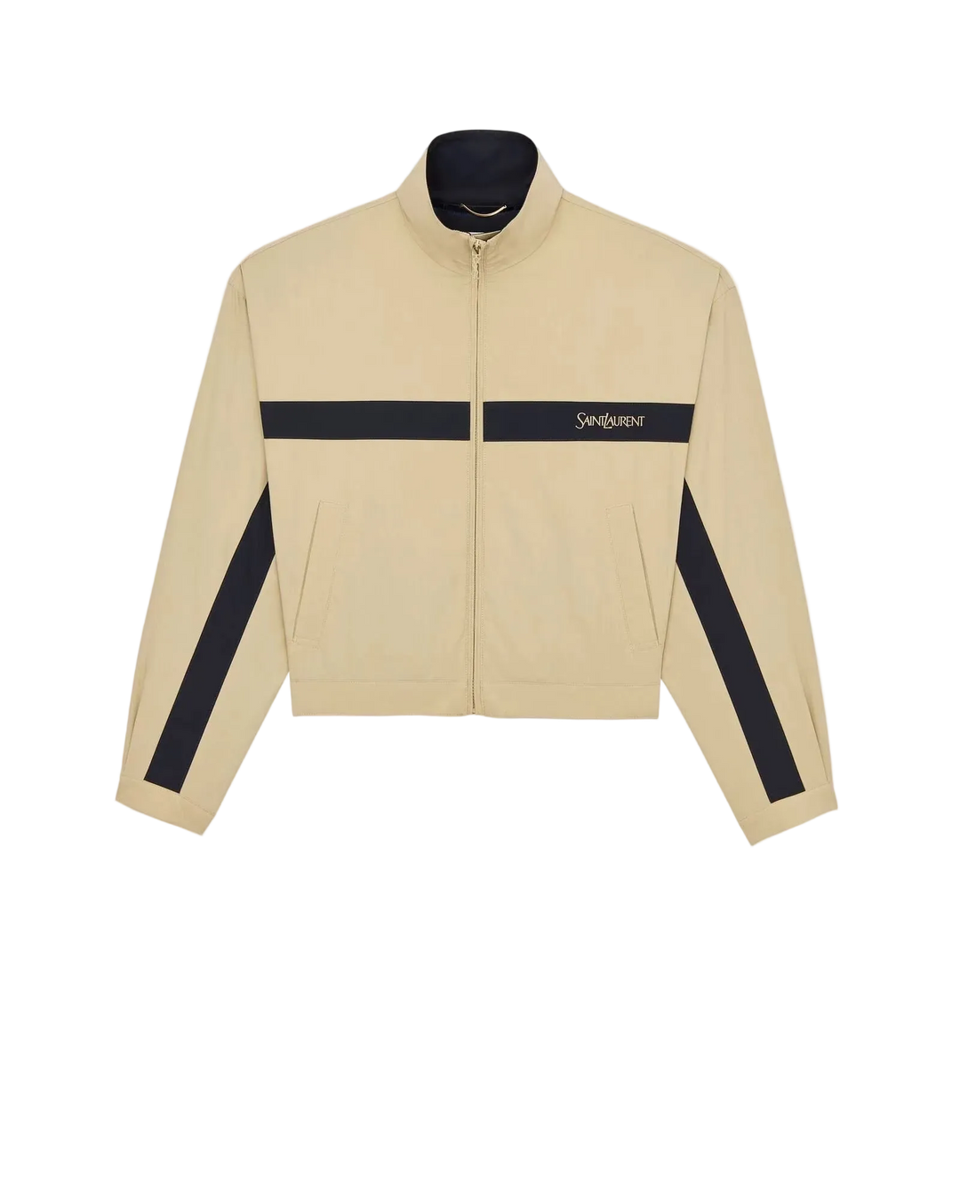 Victoria Track Jacket – Sportlich-elegante Damen-Jacke in Beige & Navy | Miraee Paris