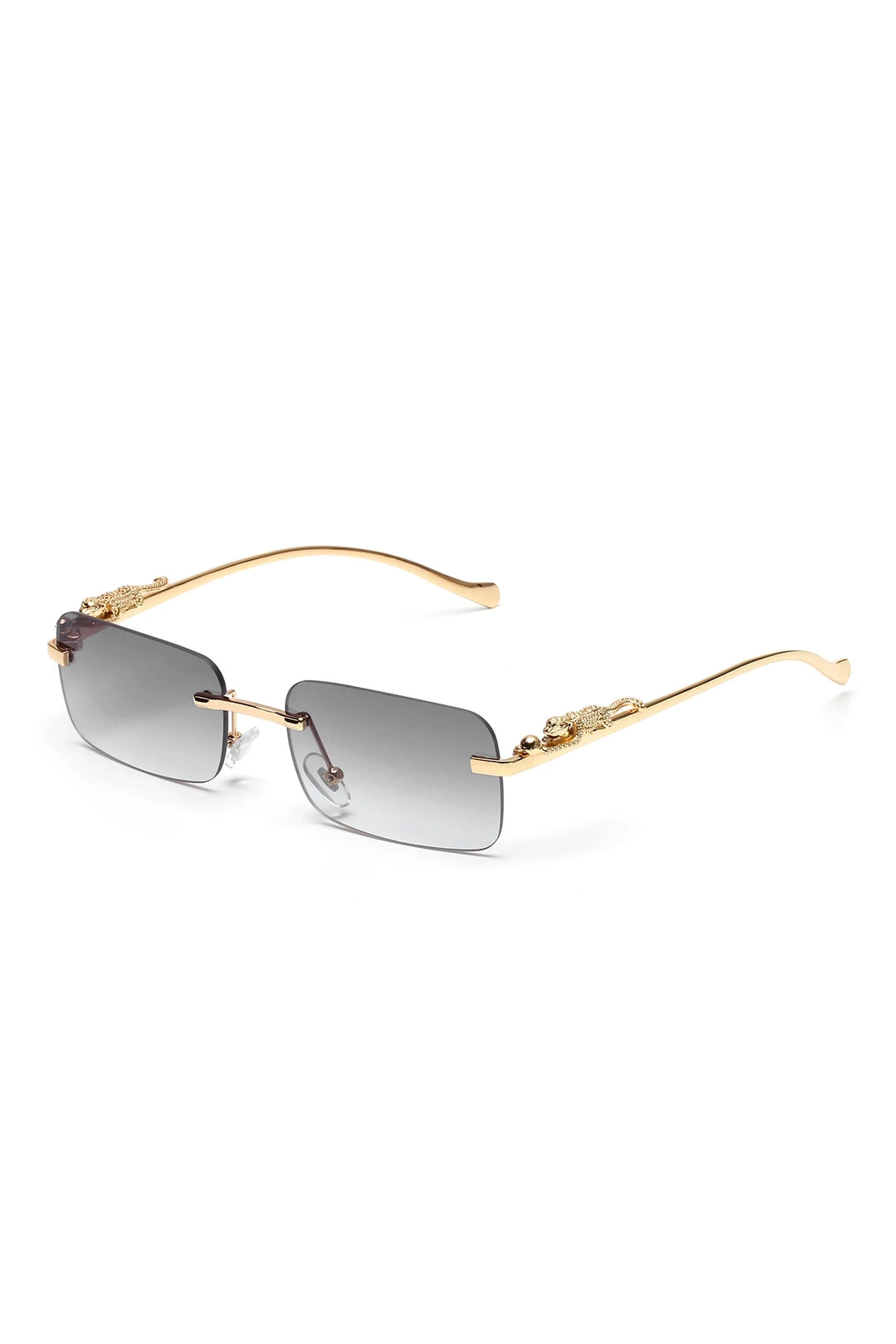 Ruiao rimless sunglasses UV400 fashion square metal glasses for men women designer man's brand sun glasses shades for outdoor