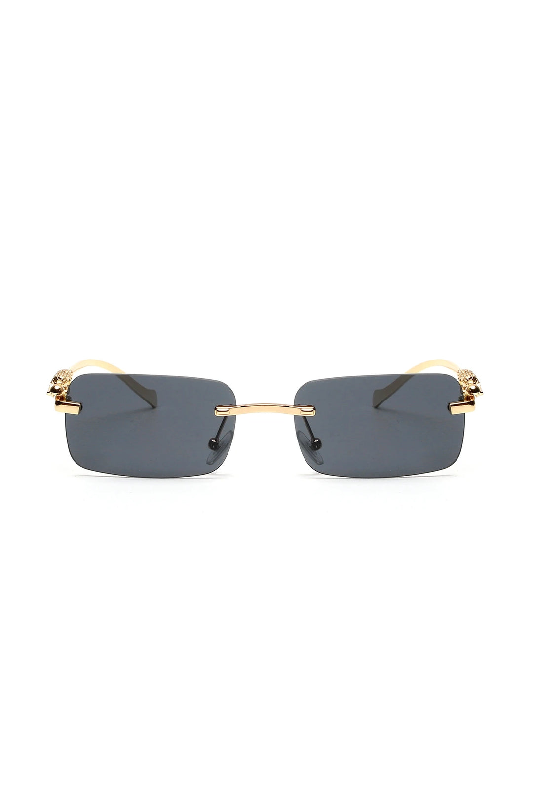 Ruiao rimless sunglasses UV400 fashion square metal glasses for men women designer man's brand sun glasses shades for outdoor