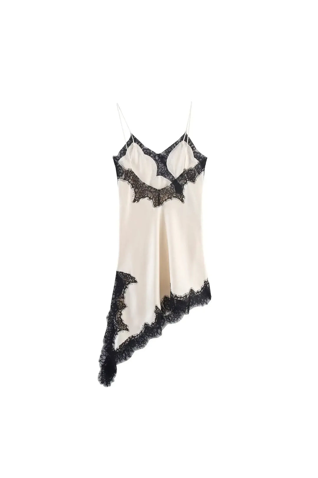 Lace Halter Dress – Asymmetric Summer Elegance