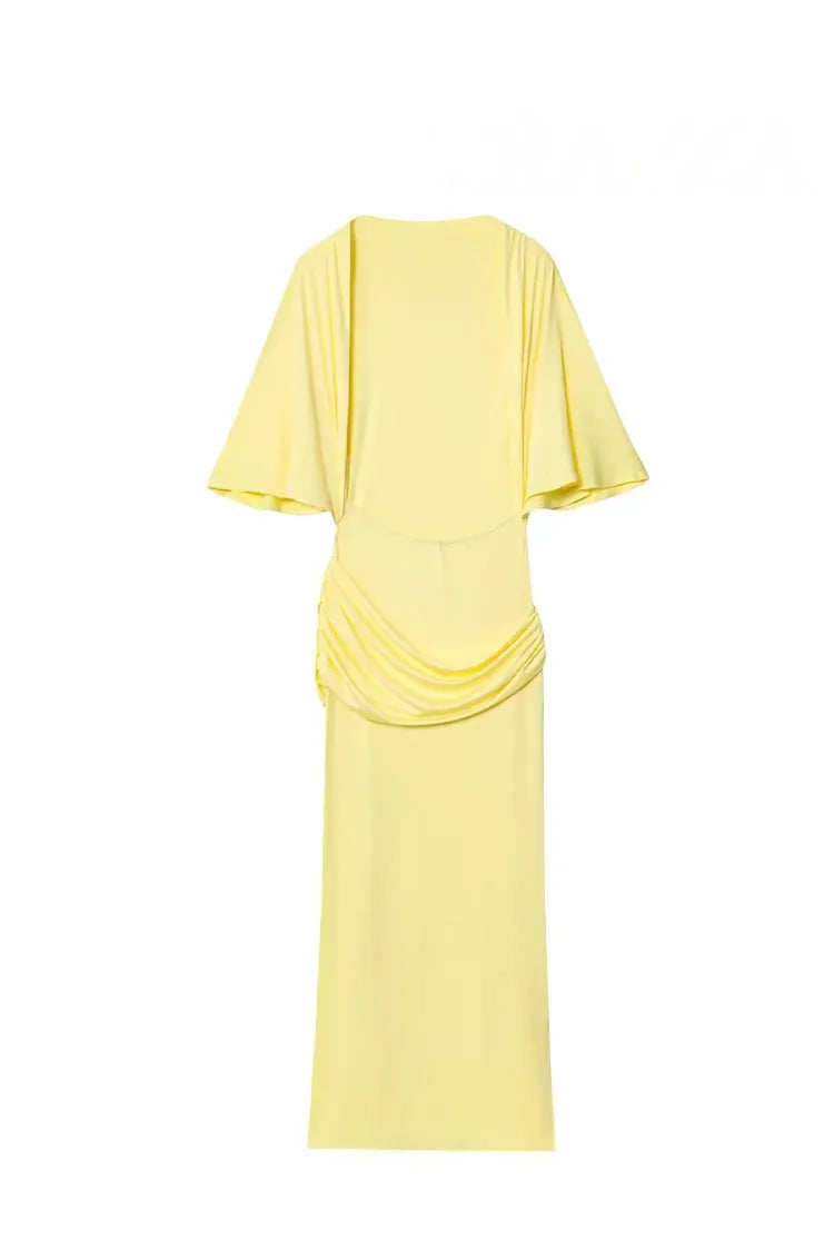 Soleil – Damen Sommerkleid mit Rückenfreiem Design & Lagen-Optik