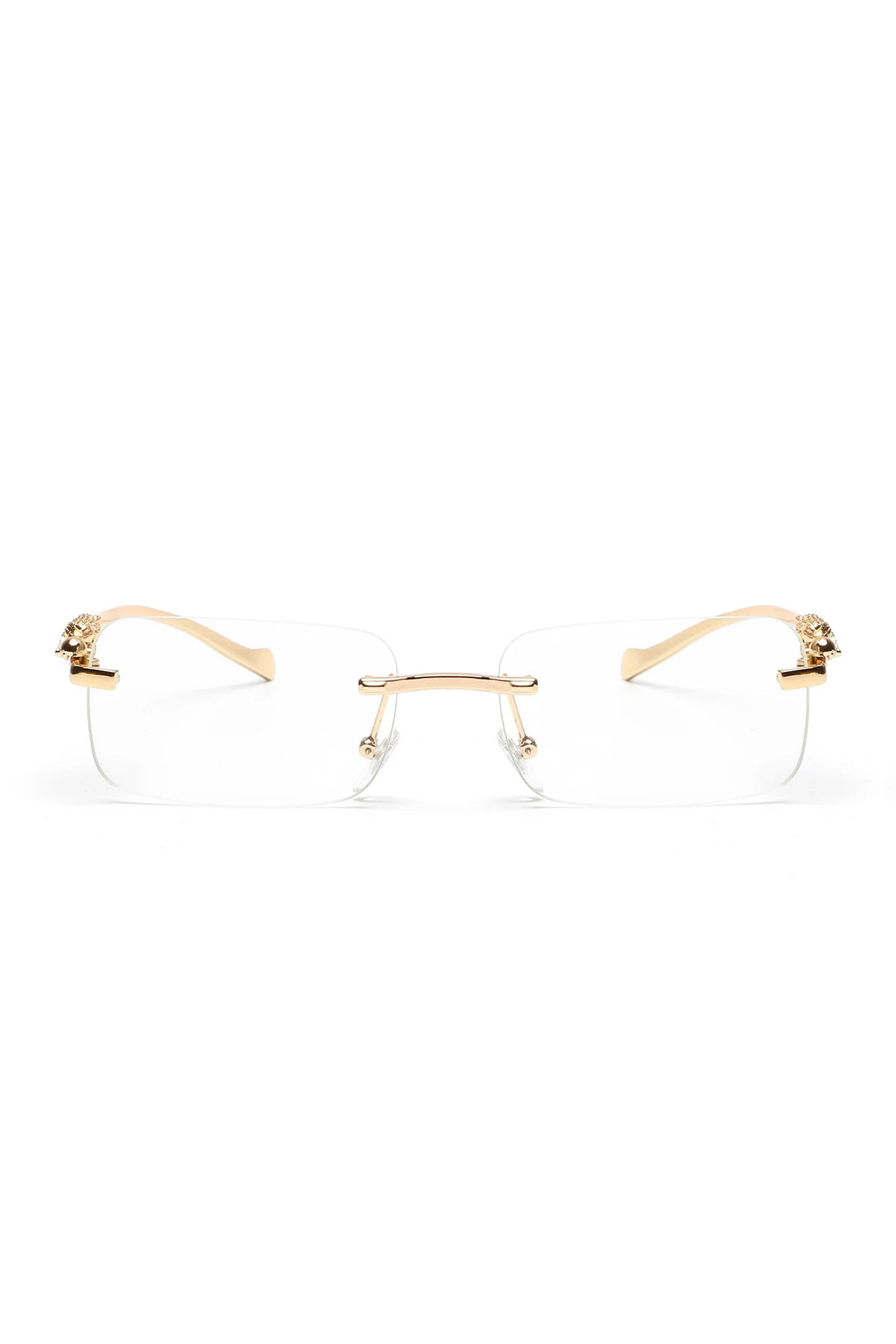 Ruiao rimless sunglasses UV400 fashion square metal glasses for men women designer man's brand sun glasses shades for outdoor
