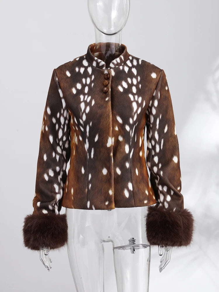 LÉOPARD – Leichte Damenjacke mit Leo-Print
