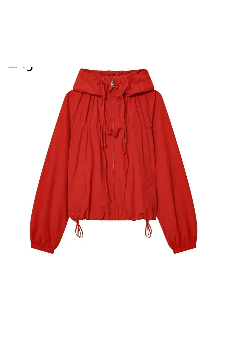 Ariane Hooded Coat – Oversize Damenjacke mit Kapuze