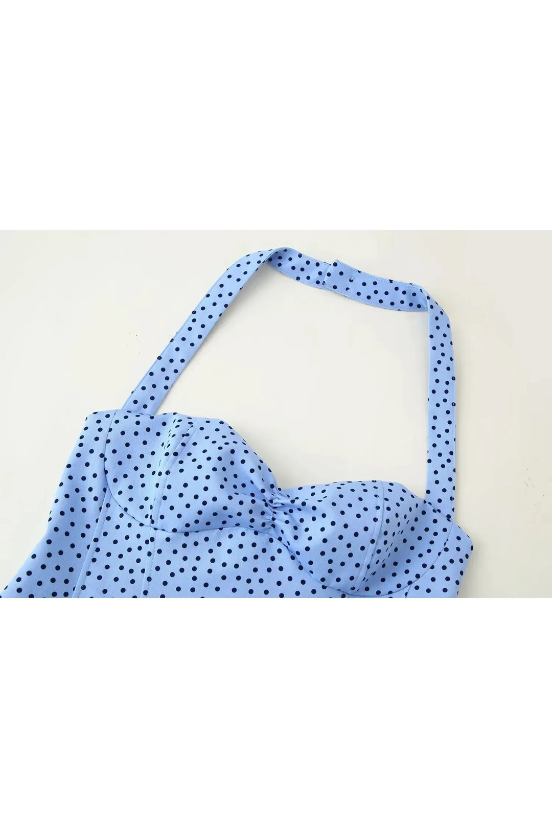 Polka Dot Halter Corset Top – Y2K Sommer Top