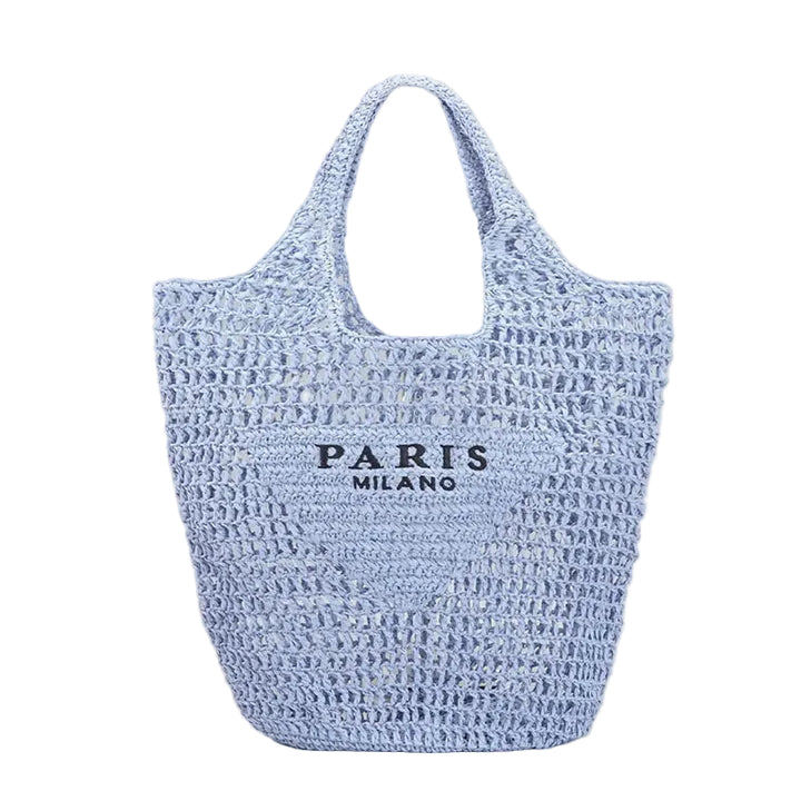 Geflochtene Raffia Strandtasche – Große Boho Shopper Tasche