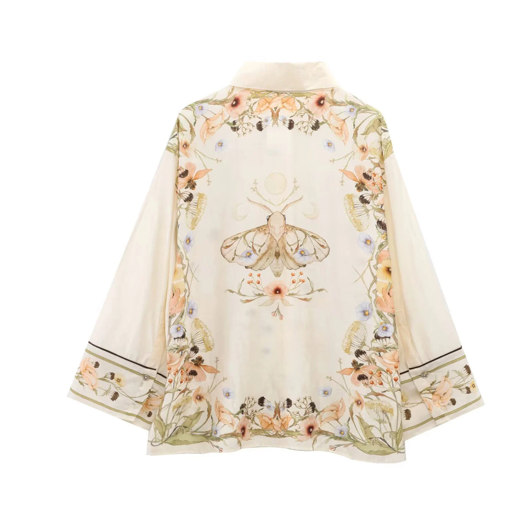Hannah Floral Shirt – Lässiges Damen-Blusenshirt für Frühling & Sommer