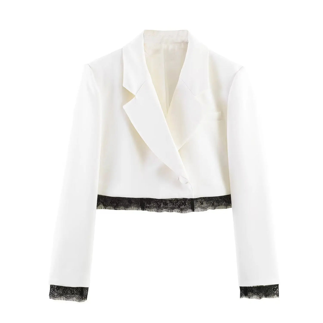 Victoria Lace Set – Eleganter Blazer-Shorts-Zweiteiler für Damen