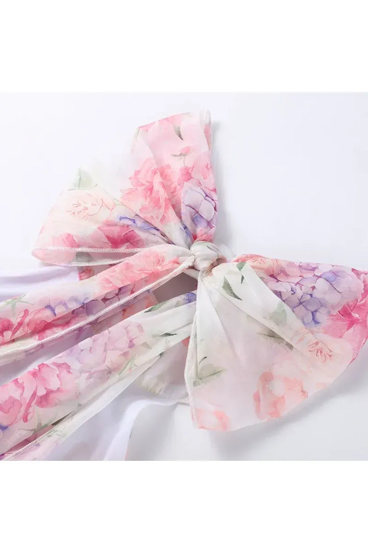 Floral Backless Mini Dress – Chic Summer Party Dress