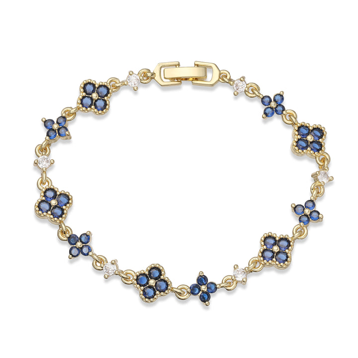 CÉLESTE Clover Bracelet – Kleeblatt Armband mit Zirkonia