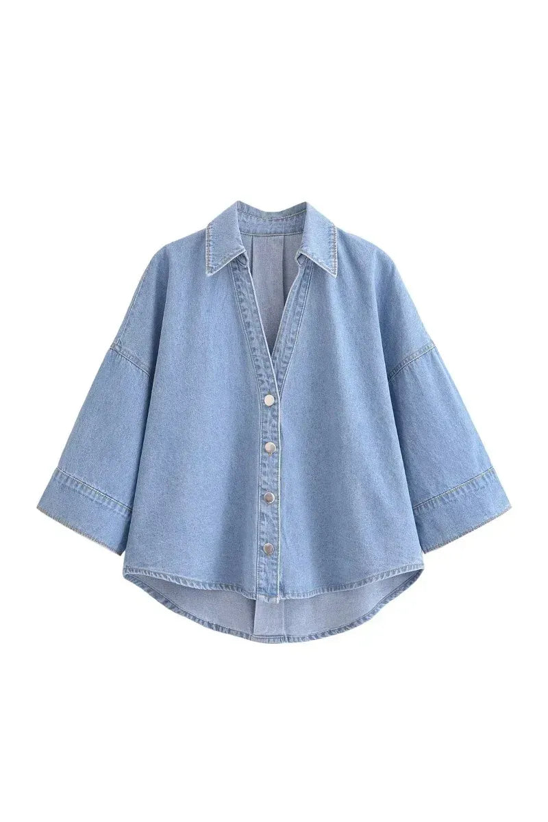Olivia Denim Set – Stylischer Sommer-Zweiteiler