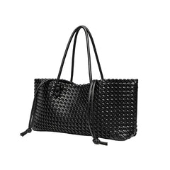 NORA – Geflochtene Shopper Tote Bag mit Top Handle – Produktansicht 4 | MIRAÉE PARIS