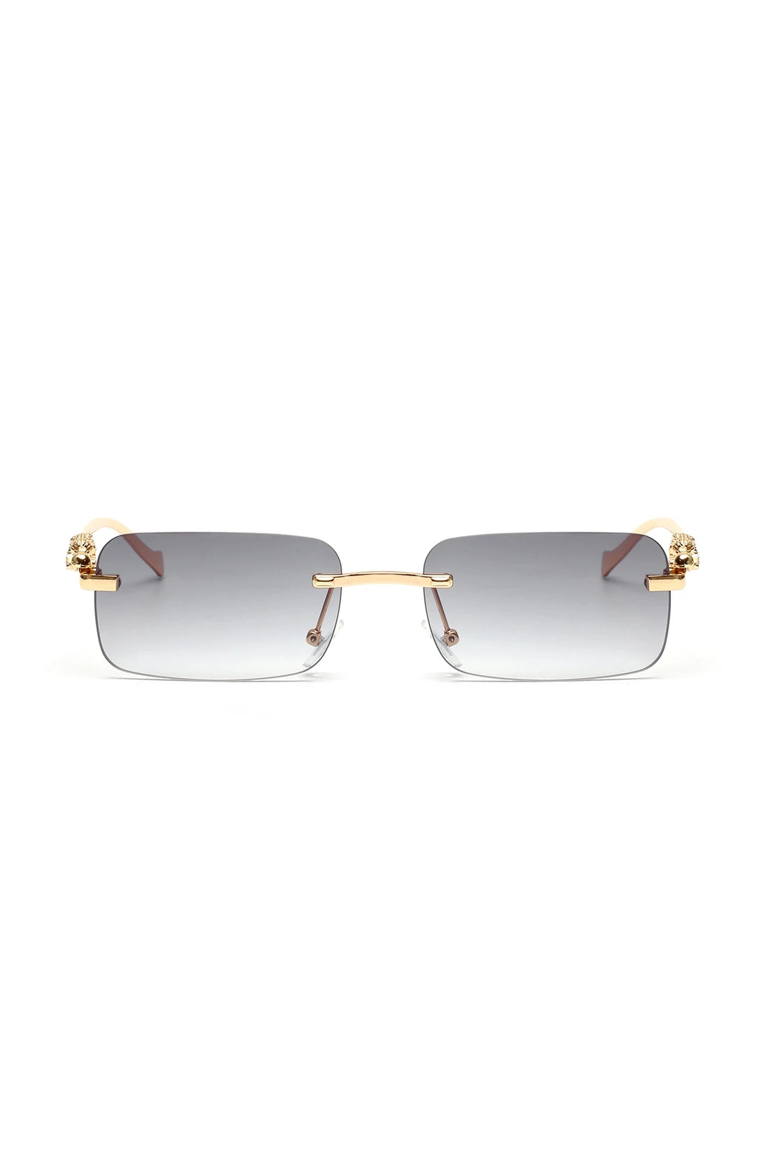 Ruiao rimless sunglasses UV400 fashion square metal glasses for men women designer man's brand sun glasses shades for outdoor