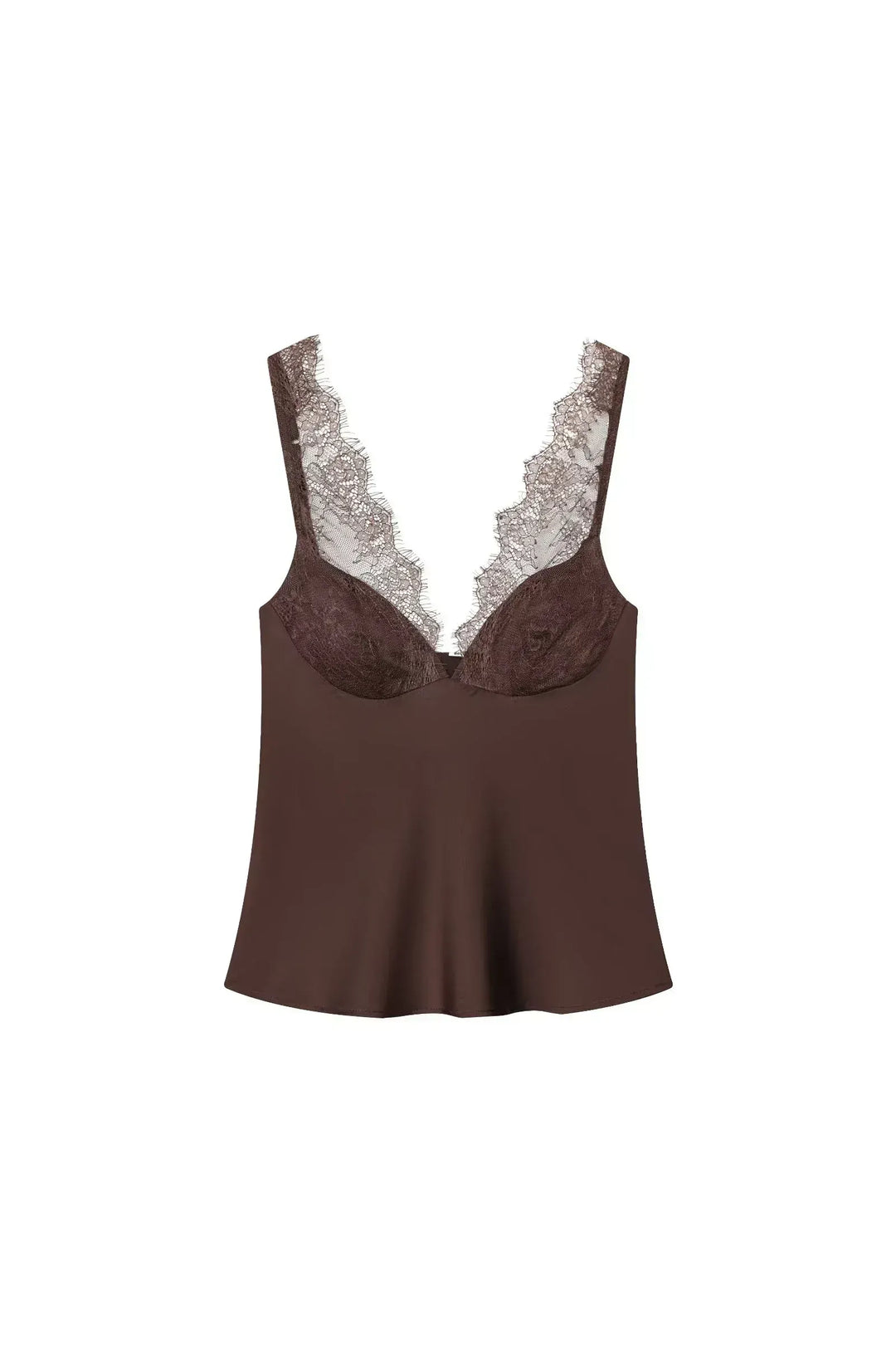 LIORA - Lace Camisole Top – Damen Spitzentop mit Herz-Ausschnitt