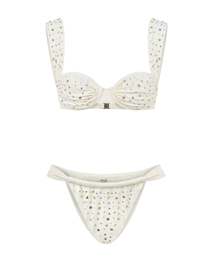 Sophie Push-Up Monokini – Sexy 1-teiliger Damen-Badeanzug mit Patchwork-Design