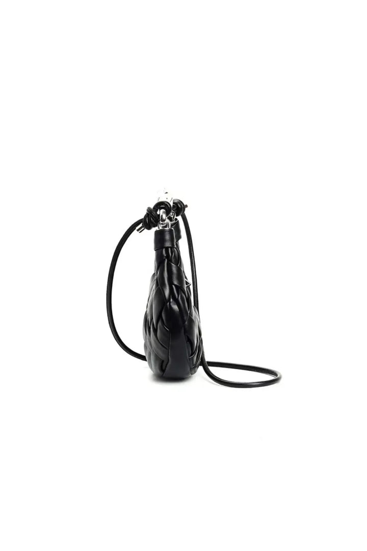 Woven Metal Handle Bag – Elegant Statement Handbag
