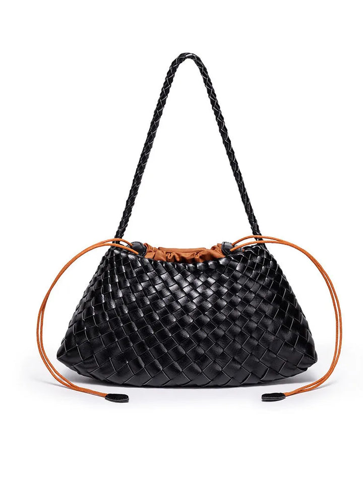 SOFIA Woven Bucket Bag – Elegante geflochtene Schultertasche