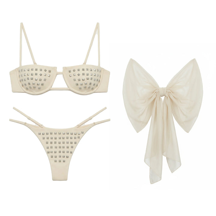 Emma Rivet Bikini Set – Sexy 2-teiliges Damen-Badeoutfit