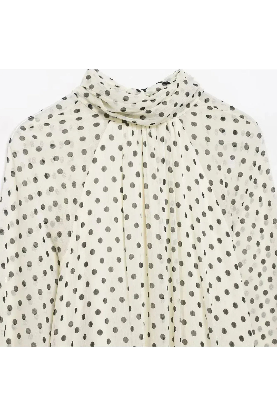 Camille Chic Blouse – Polka Dot Bluse mit Schleifen-Detail