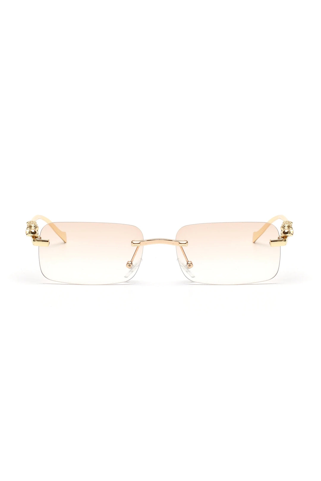 Ruiao rimless sunglasses UV400 fashion square metal glasses for men women designer man's brand sun glasses shades for outdoor