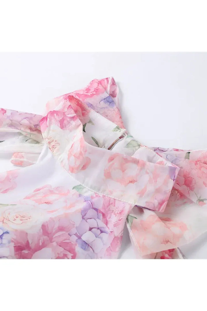 Floral Backless Mini Dress – Chic Summer Party Dress