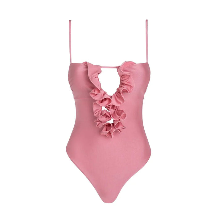 Lara Sexy One-Piece Swimsuit – Eleganter Badeanzug mit Cover-Up für Damen