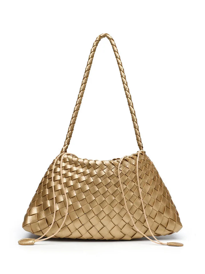SOFIA Woven Bucket Bag – Elegante geflochtene Schultertasche