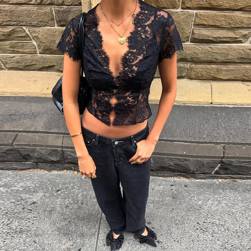 Sexy Women's Lace Sequined Vest Short Skirt Sets V-neck Backless Crop Sling Tops Mini A-line Skirt 2026 Summer Lady Beach Suit