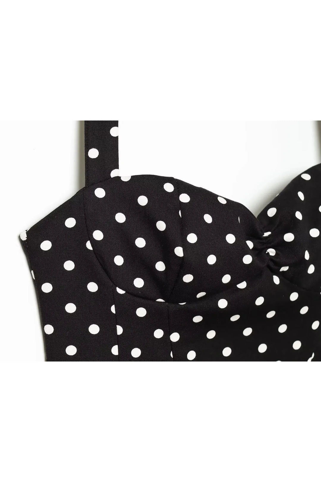 Polka Dot Halter Corset Top – Y2K Sommer Top