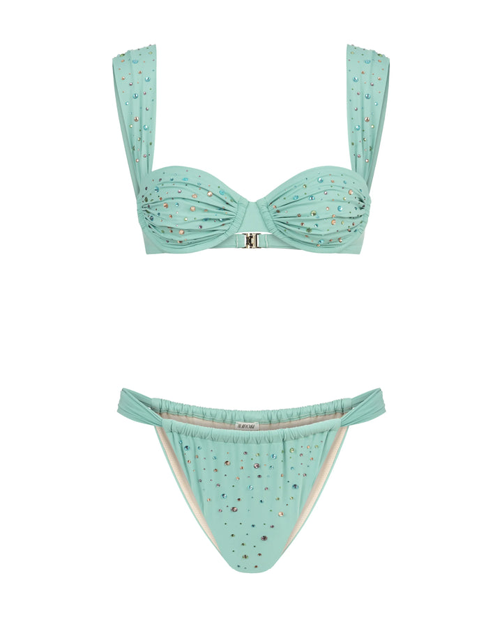 Sophie Push-Up Monokini – Sexy 1-teiliger Damen-Badeanzug mit Patchwork-Design