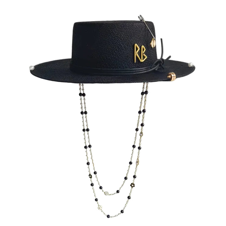 Pearl Straw Sun Hat