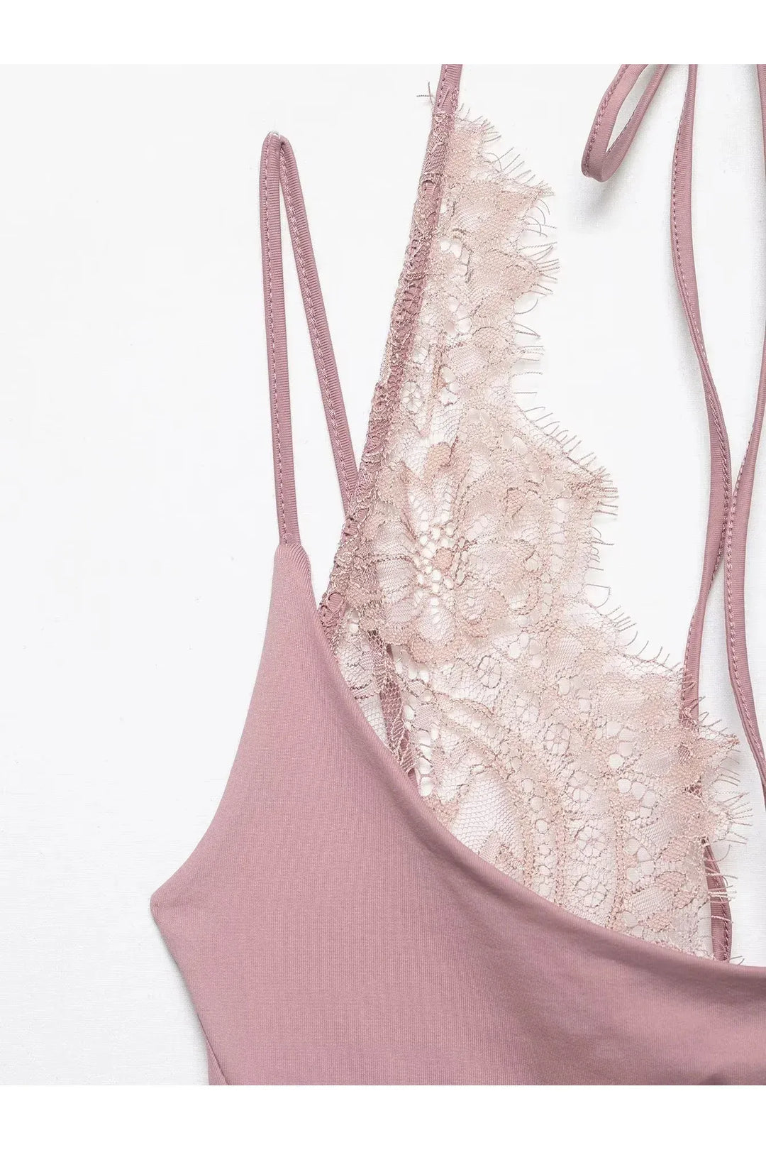 Lace Halter Backless Jumpsuit – Sexy Summer Bodysuit