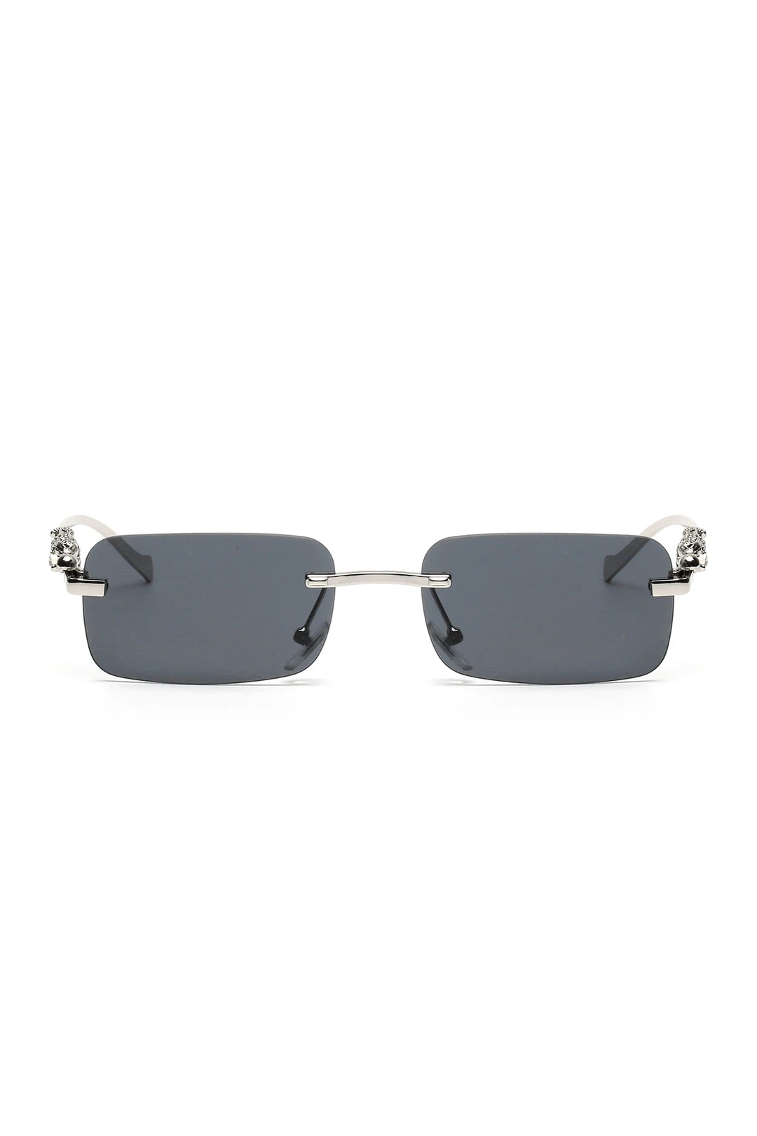 Ruiao rimless sunglasses UV400 fashion square metal glasses for men women designer man's brand sun glasses shades for outdoor