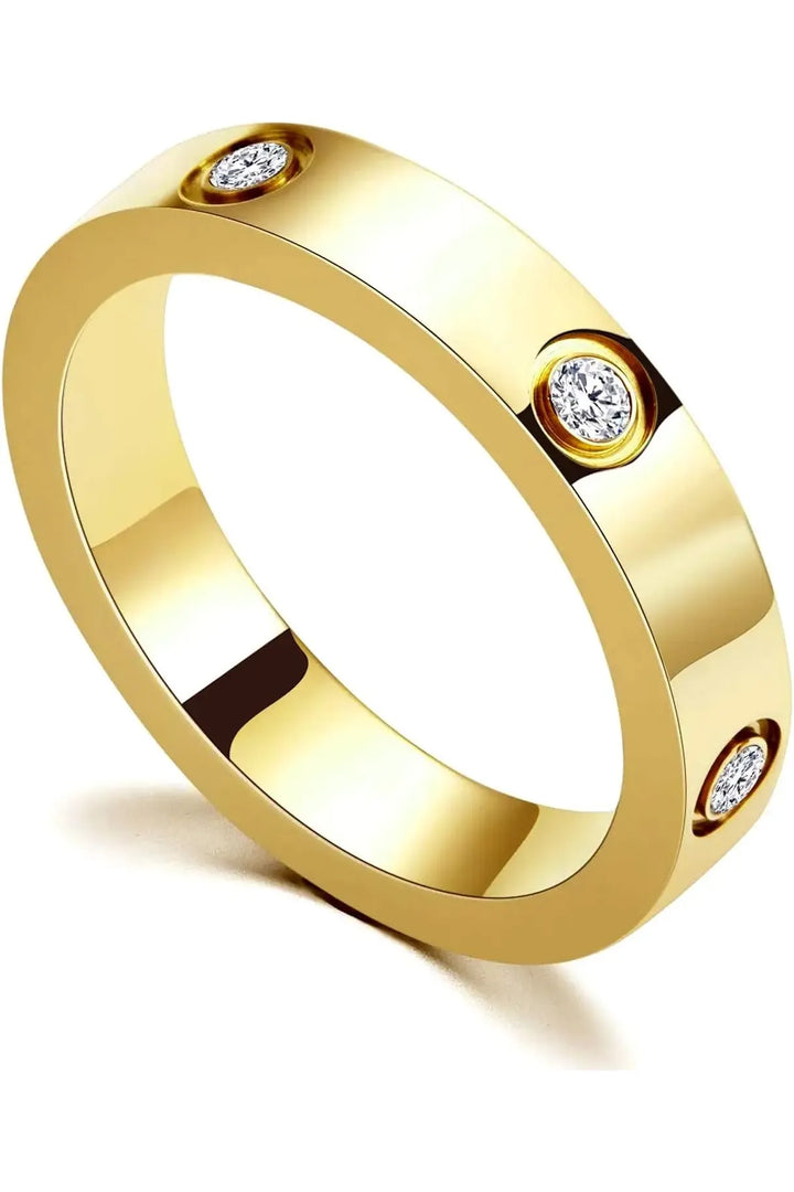 Liebes- & Freundschaftsring – 18K vergoldeter Edelstahl