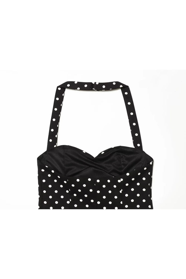 Polka Dot Halter Corset Top – Y2K Sommer Top