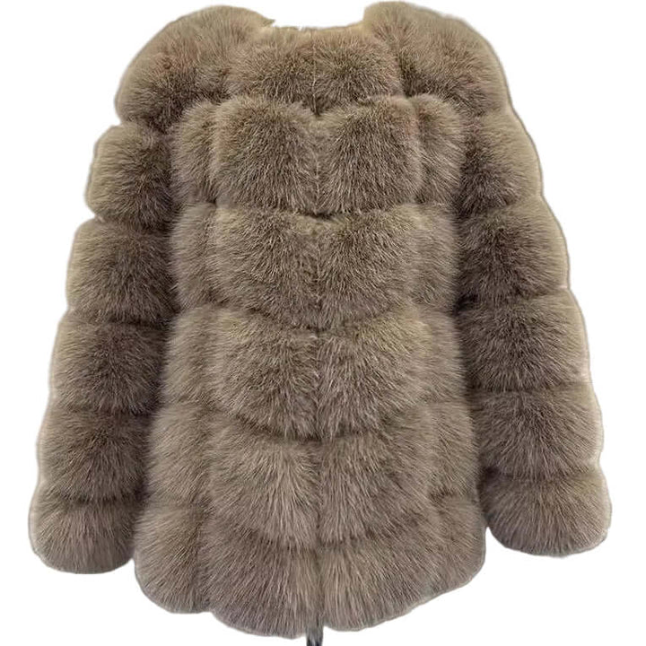 SOPHIE - eleganter Kunstpelzmantel in luxuriösem Design für stilvolle Damenmode.