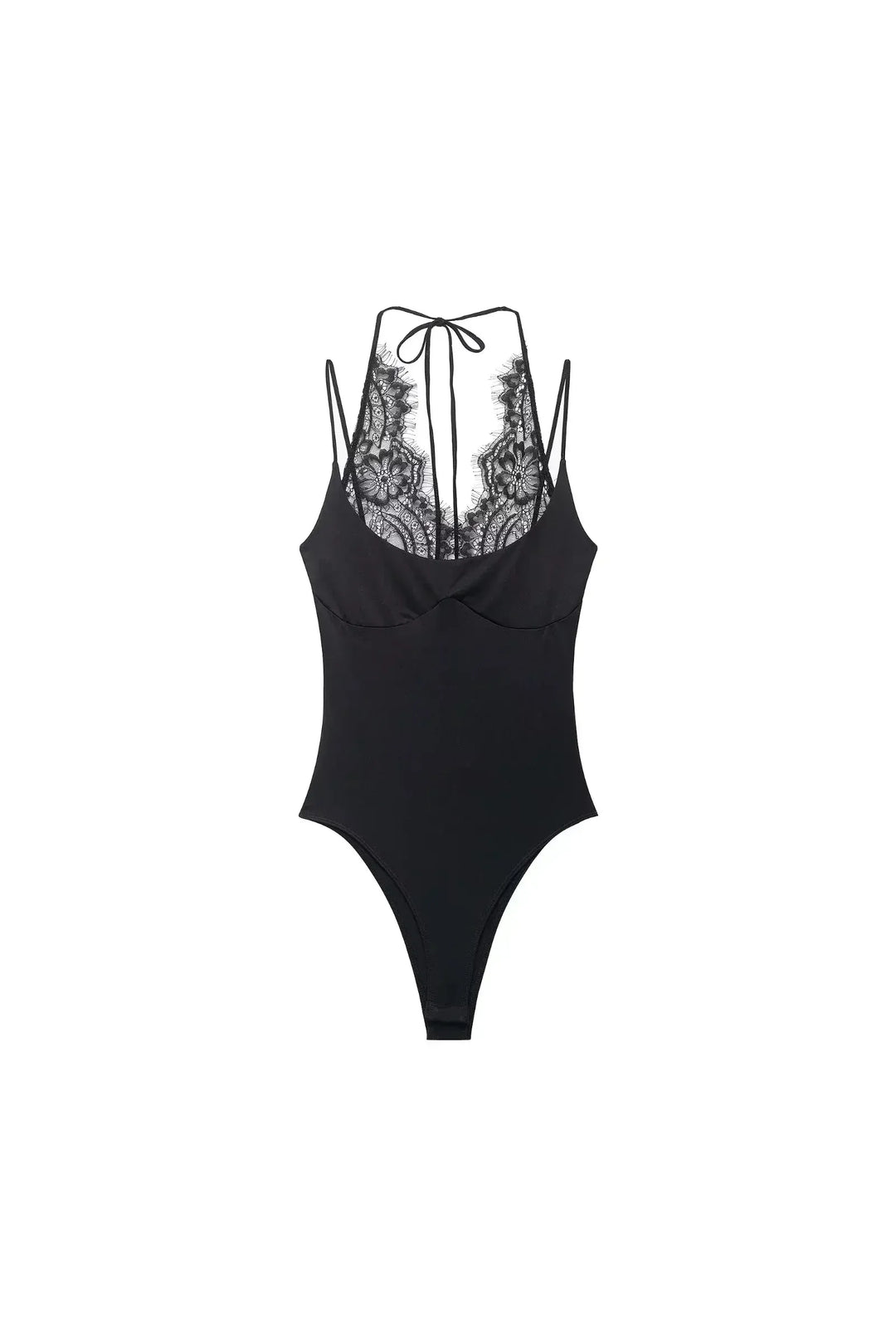 Lace Halter Backless Jumpsuit – Sexy Summer Bodysuit