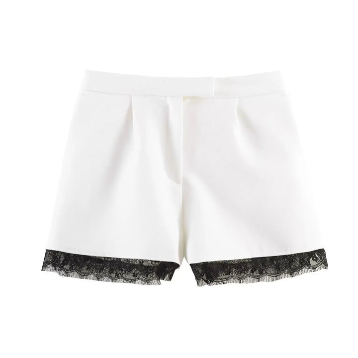 Victoria Lace Set – Eleganter Blazer-Shorts-Zweiteiler für Damen
