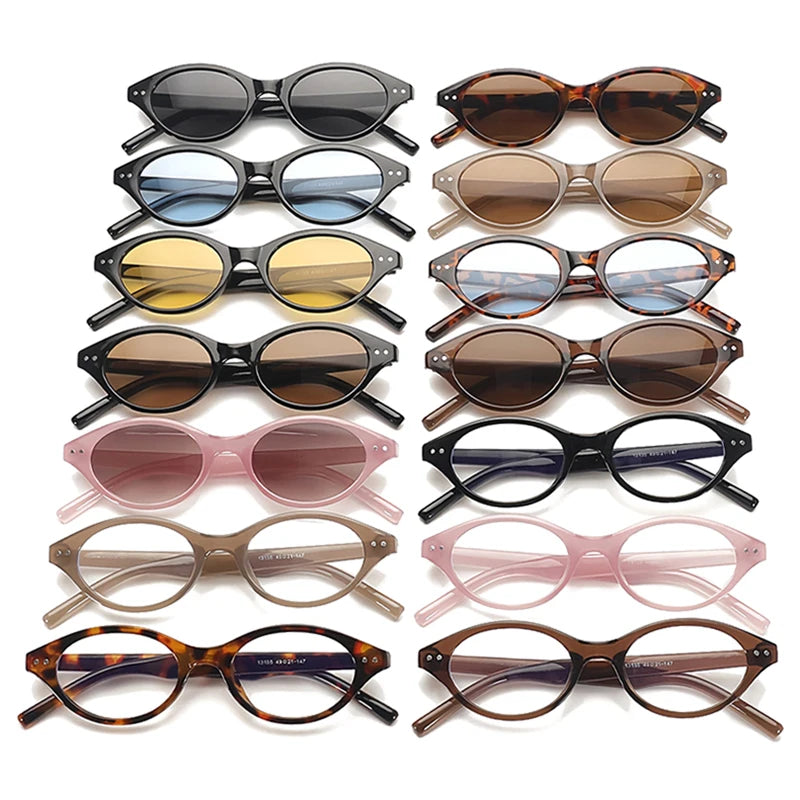 NOIRÉ Oval Sunglasses – Retro UV400 Sonnenbrille
