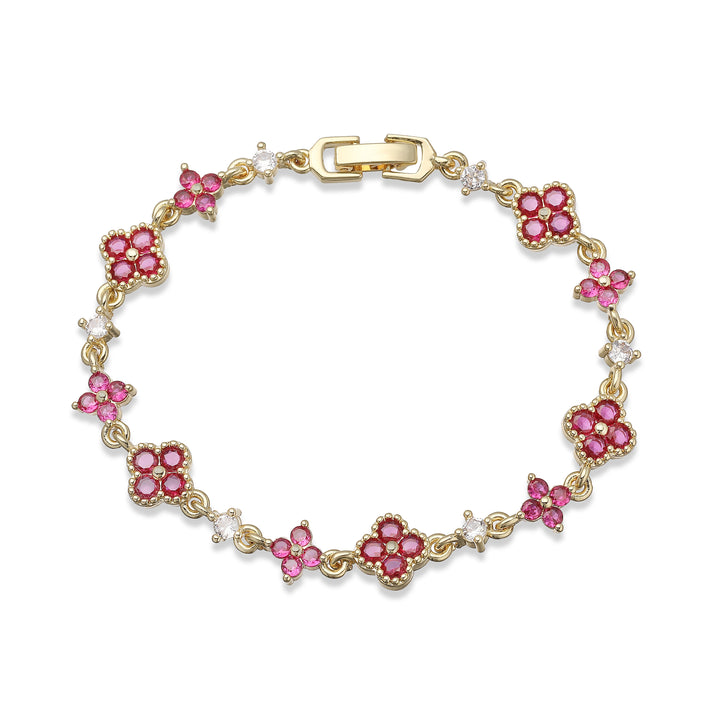 CÉLESTE Clover Bracelet – Kleeblatt Armband mit Zirkonia